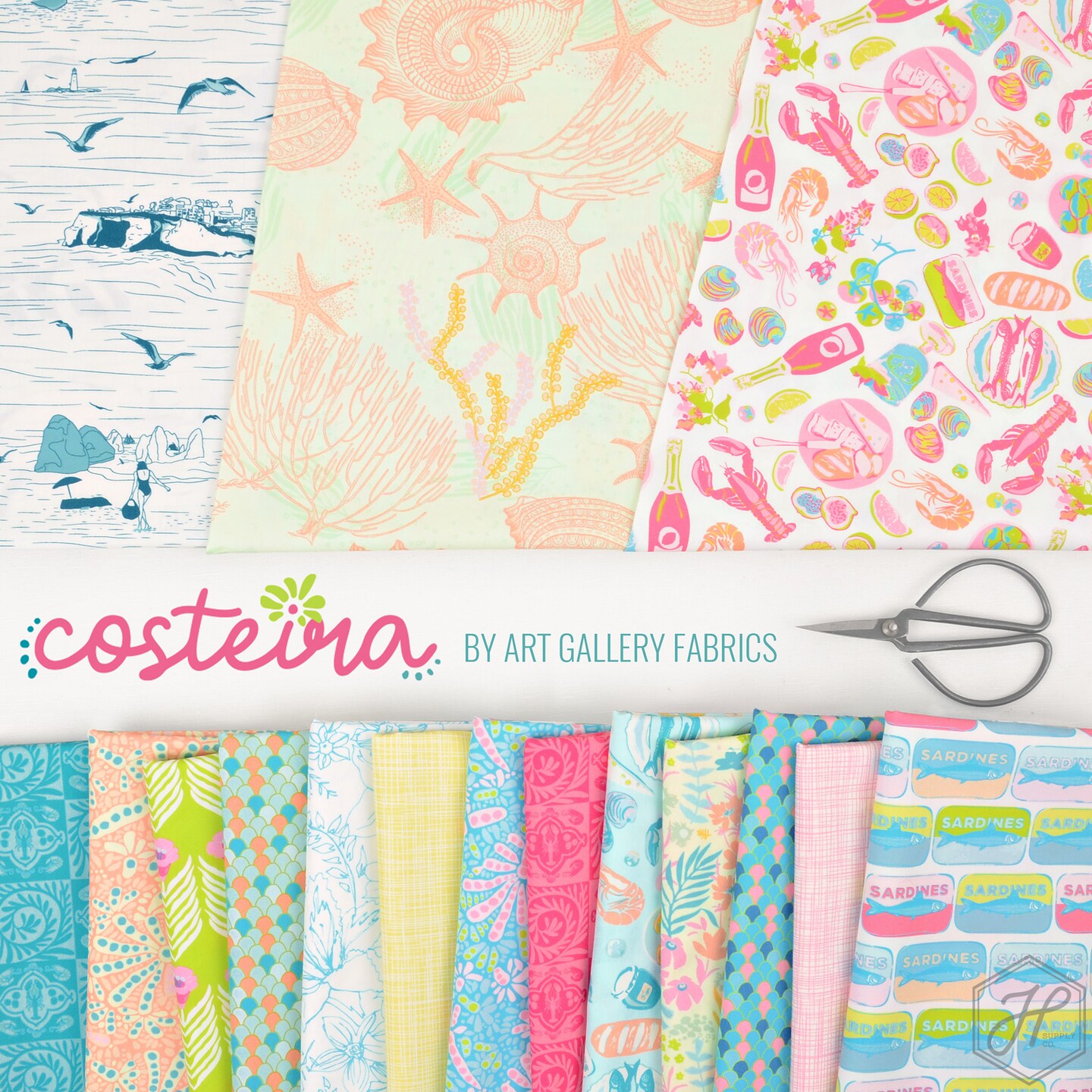 Costeira 10&#x22; Square Pack (Layer Cake) by  for Art Gallery (10WCOS)