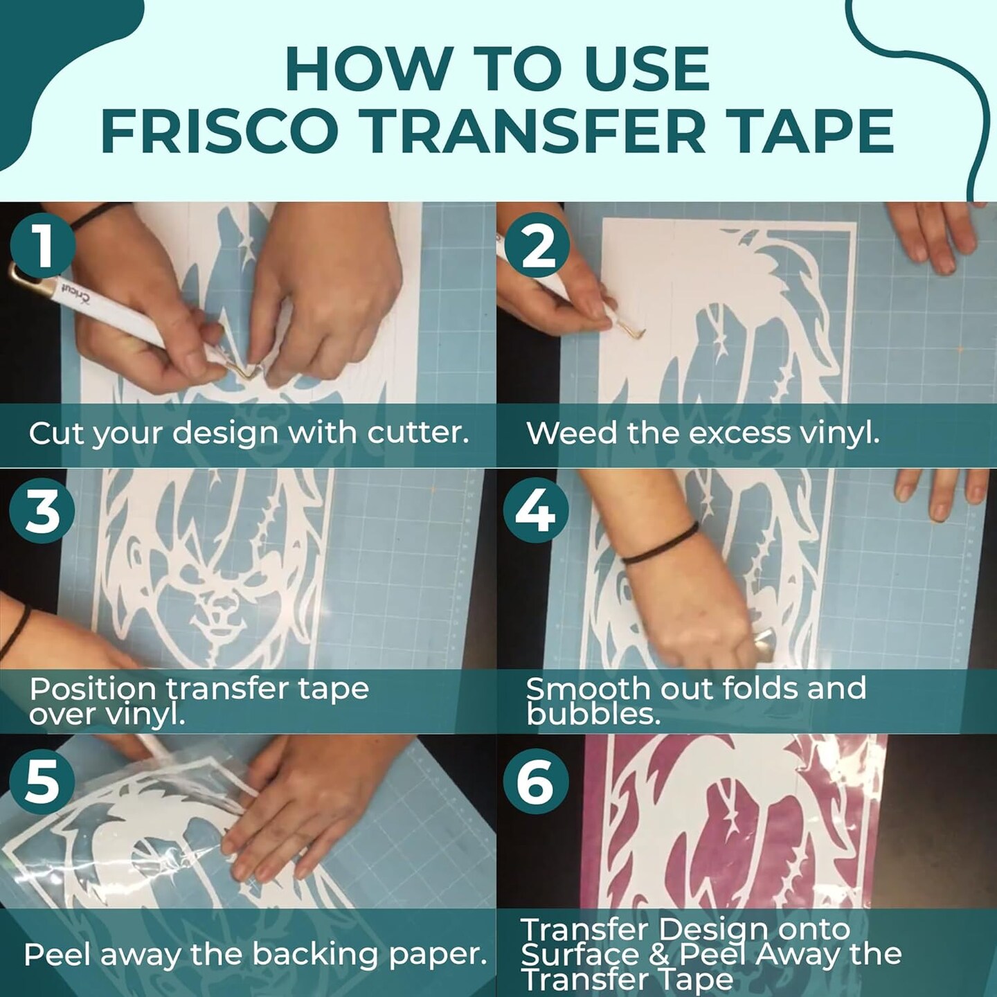 Clear Transfer Tape for Vinyl