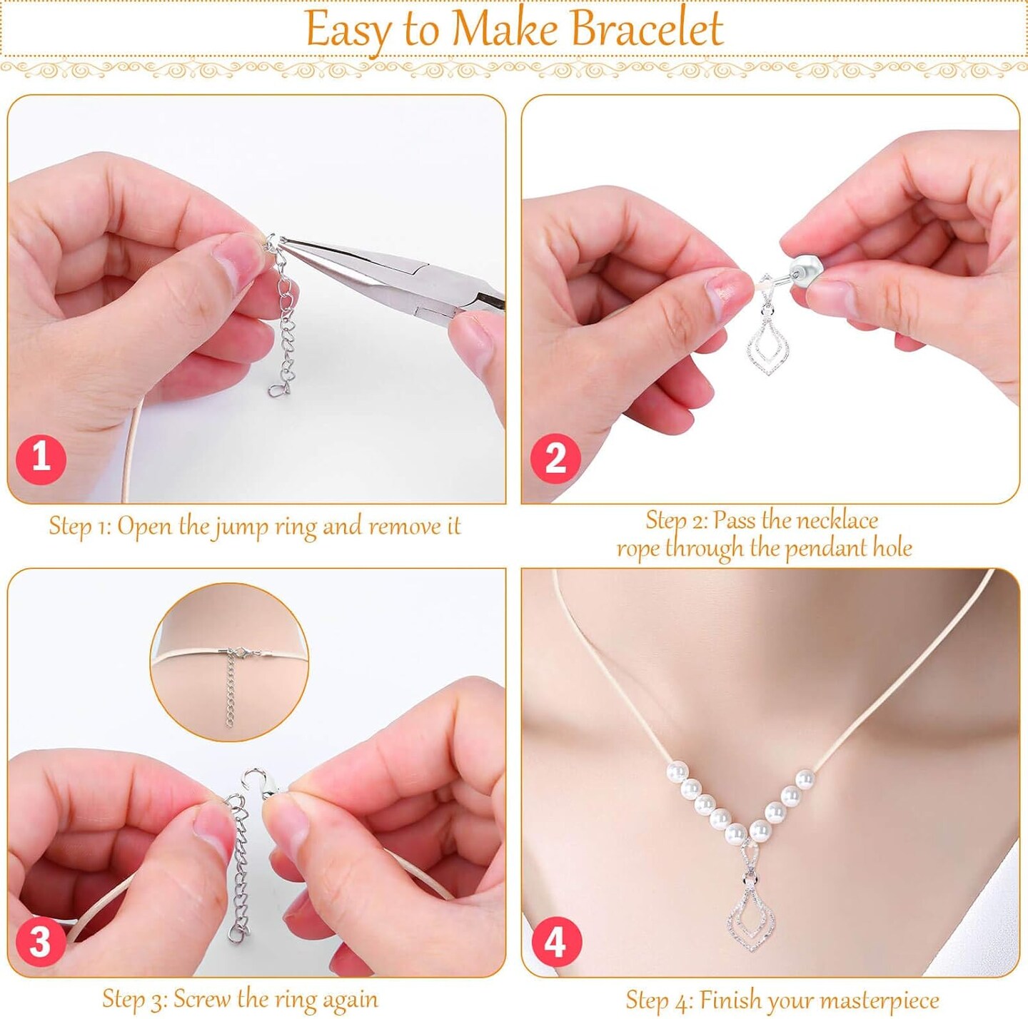 100pcs Necklace String, Necklace Cord with Clasp Bulk for Jewelry Bracelet Making (Earth Color)