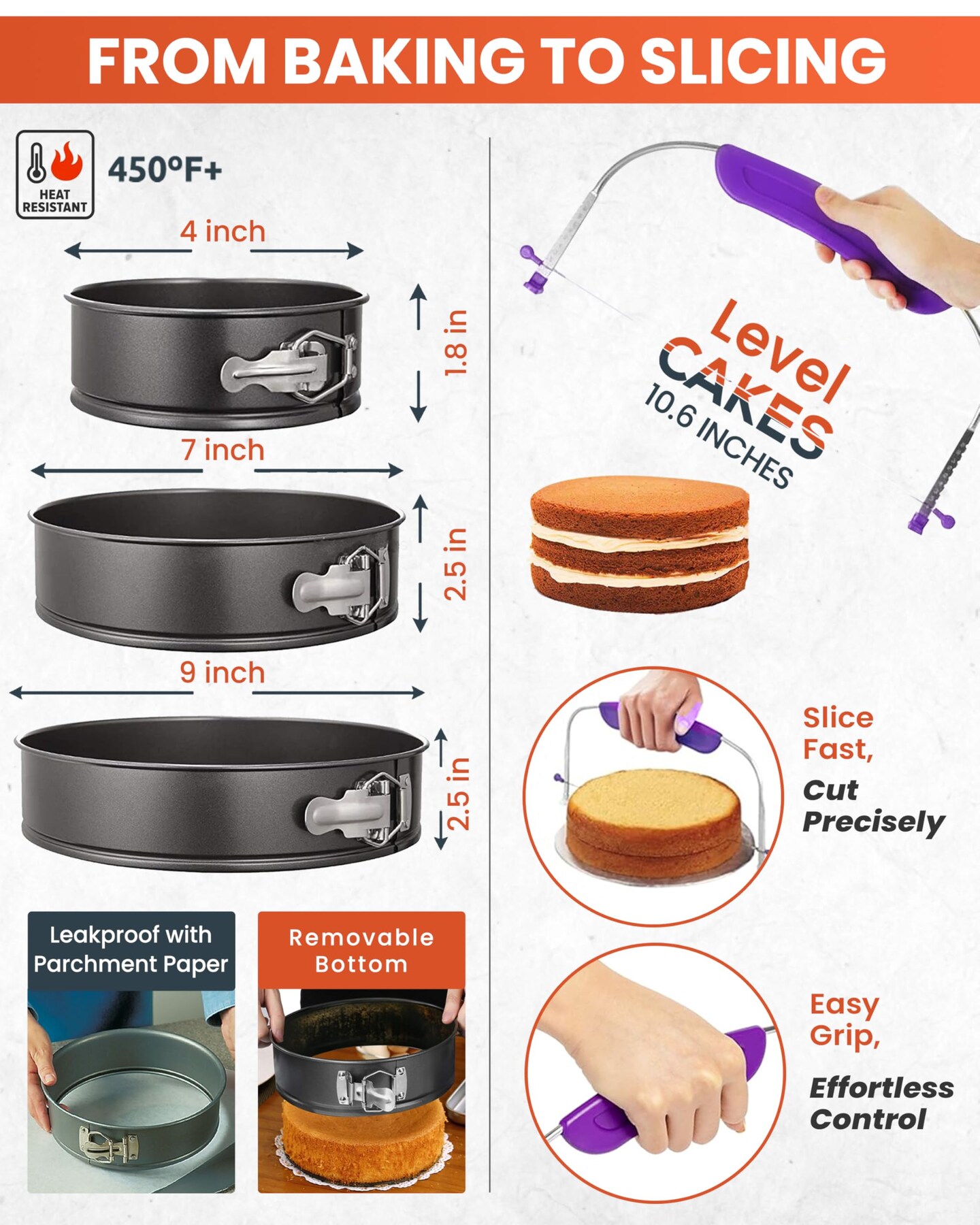 700PCs Cake Decorating Kit with Baking Supplies - Cake Turntable for Decorating with Baking Pans, Leveler, 24 Numbered Piping Tips, 2 Spatulas, Fondant Tools, Video Course, Pattern Chart & More