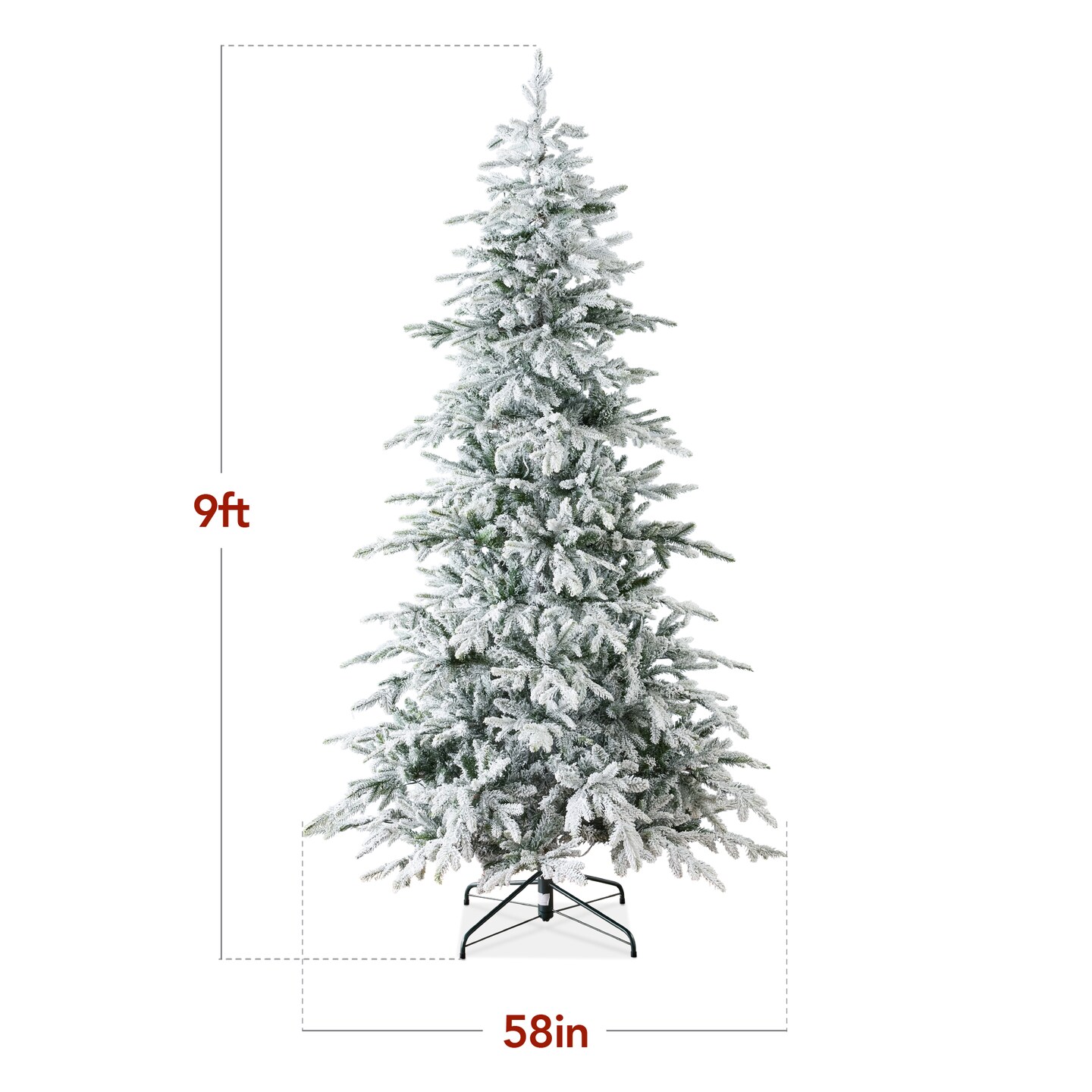 Best Choice Products Pre-Lit Flocked Artificial Aspen Noble Fir Christmas Tree w/ Branch Tips, LED Lights