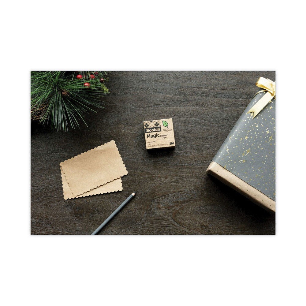 Scotch 0.75 in. x 75 ft. 1 in. Core Magic Greener Tape - Clear (10/Pack)