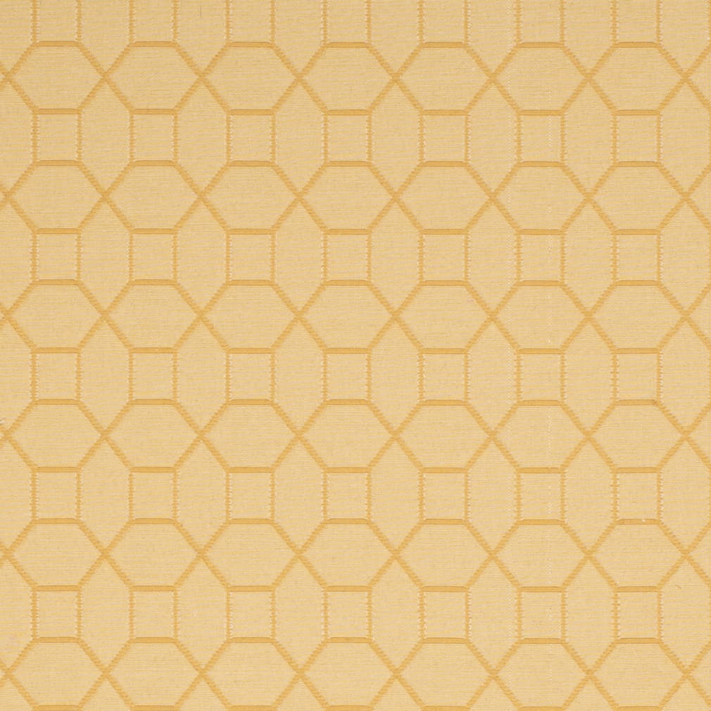 Buttercream - Gold Yellow Abstract Geometric Upholstery Fabric 54 Inches"