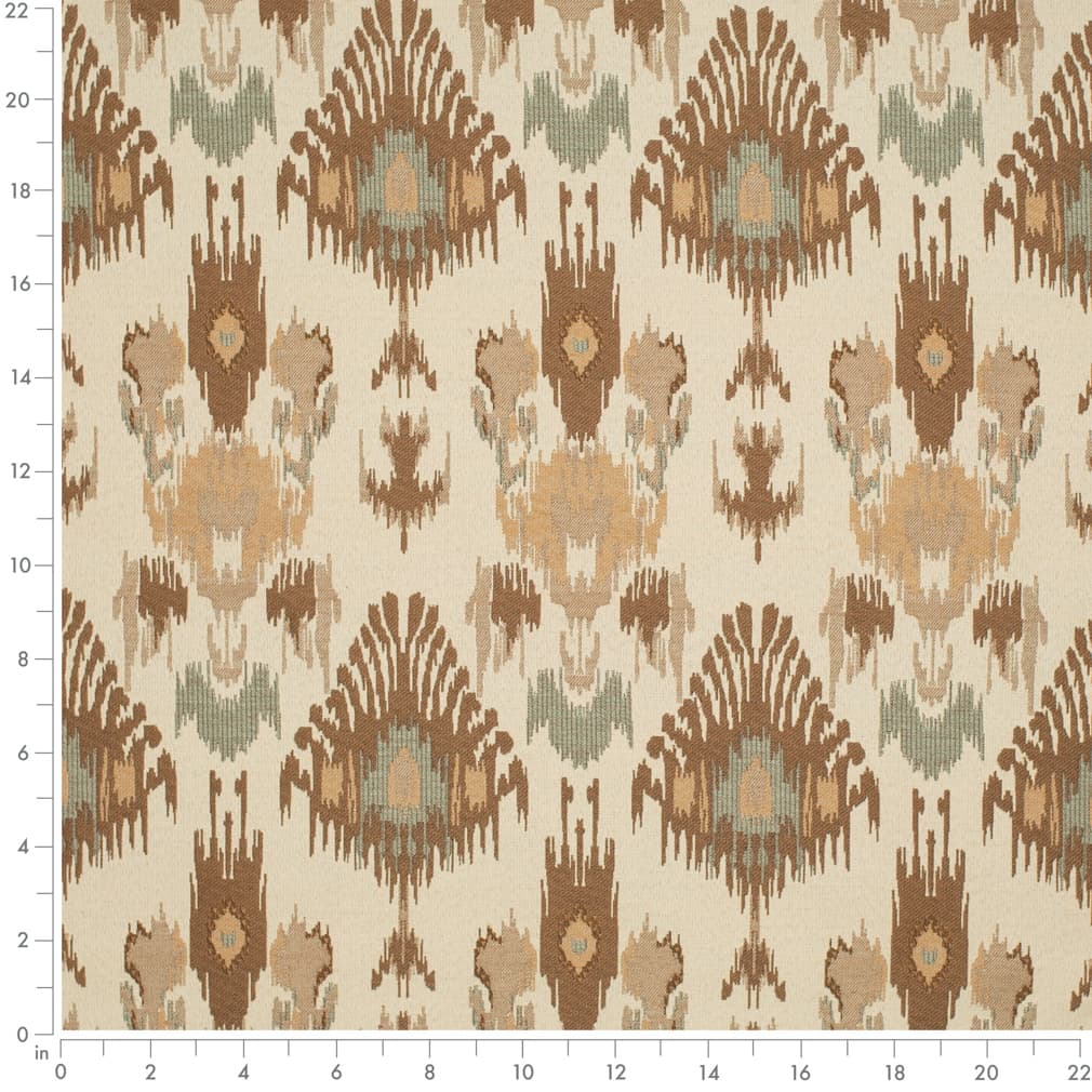 Desert - Aqua  Teal,brown Abstract  Geometric,global Upholstery Fabric 54 Inches&#x22;