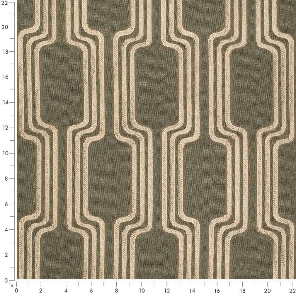 Upholstery Fabric - Green Abstract & Geometric Upholstery Fabric 54 Inches"