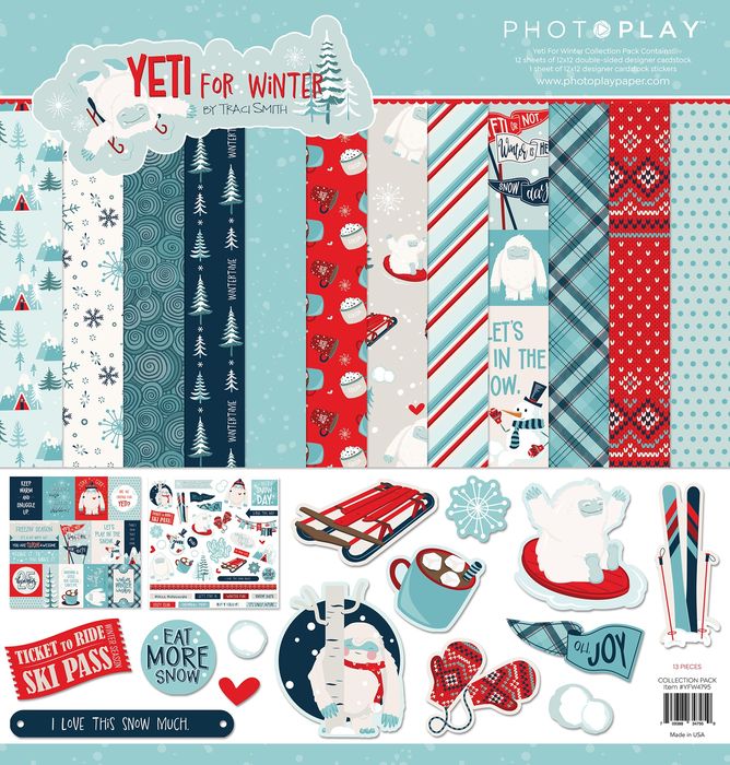 PhotoPlay Collection Pack 12&#x22;X12&#x22;-Yeti For Winter