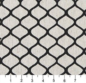 Upholstery Fabric - Black Abstract & Geometric Upholstery Fabric 54 Inches"