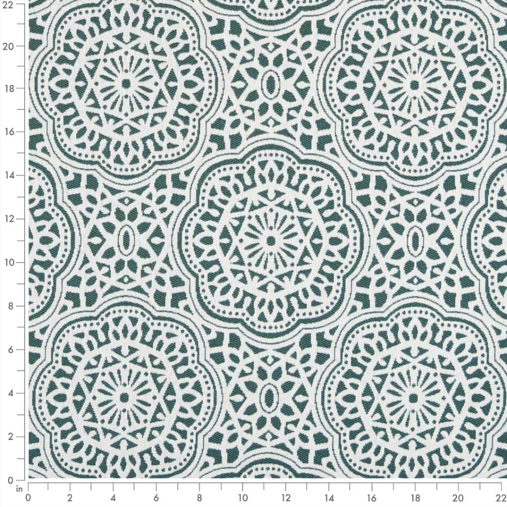 Caribbean - Aqua & Teal Abstract & Geometric,Global Upholstery Fabric 54 Inches"