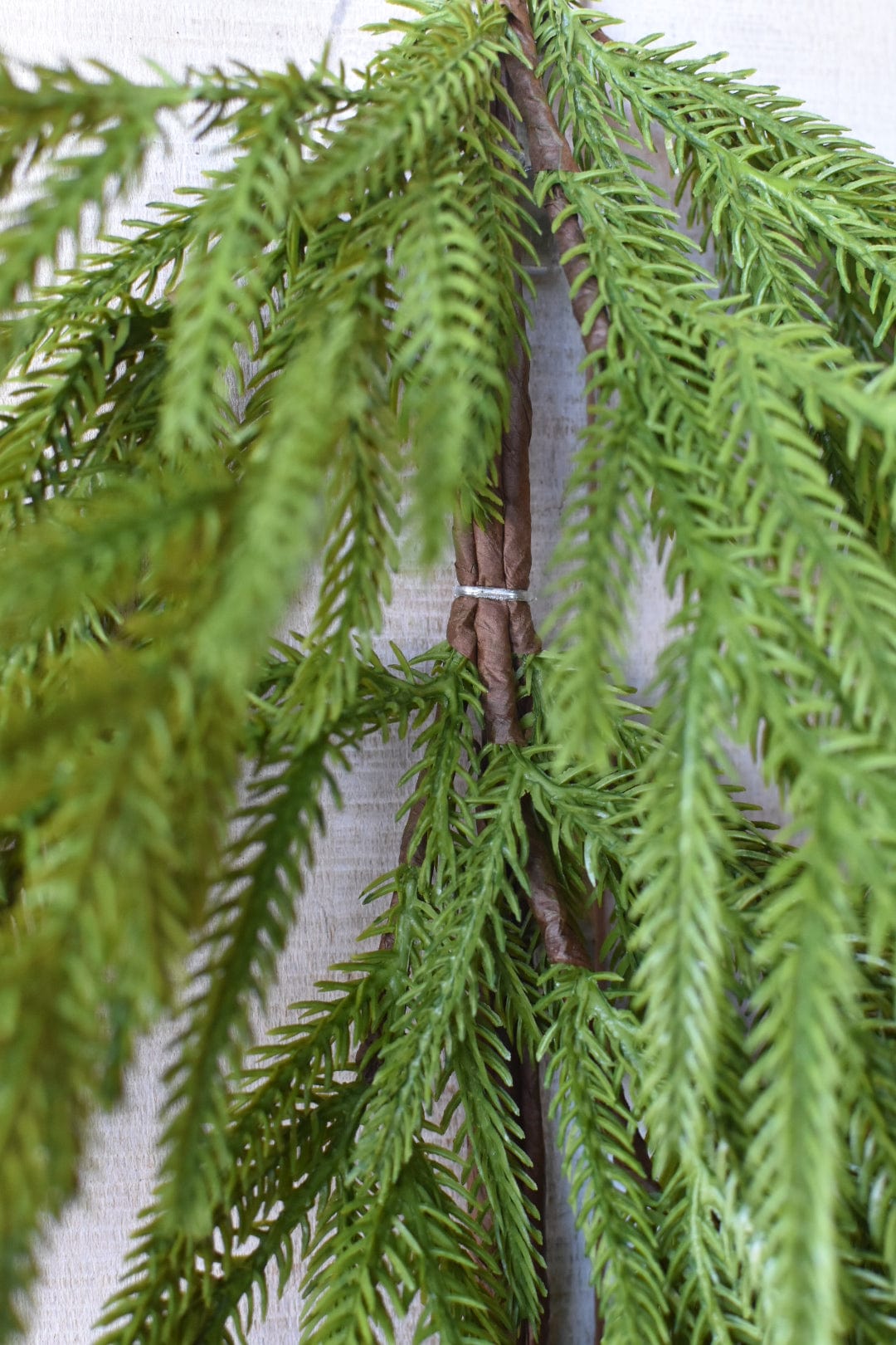 26&#x22; Faux Norfolk Teardrop Swag - Real Touch