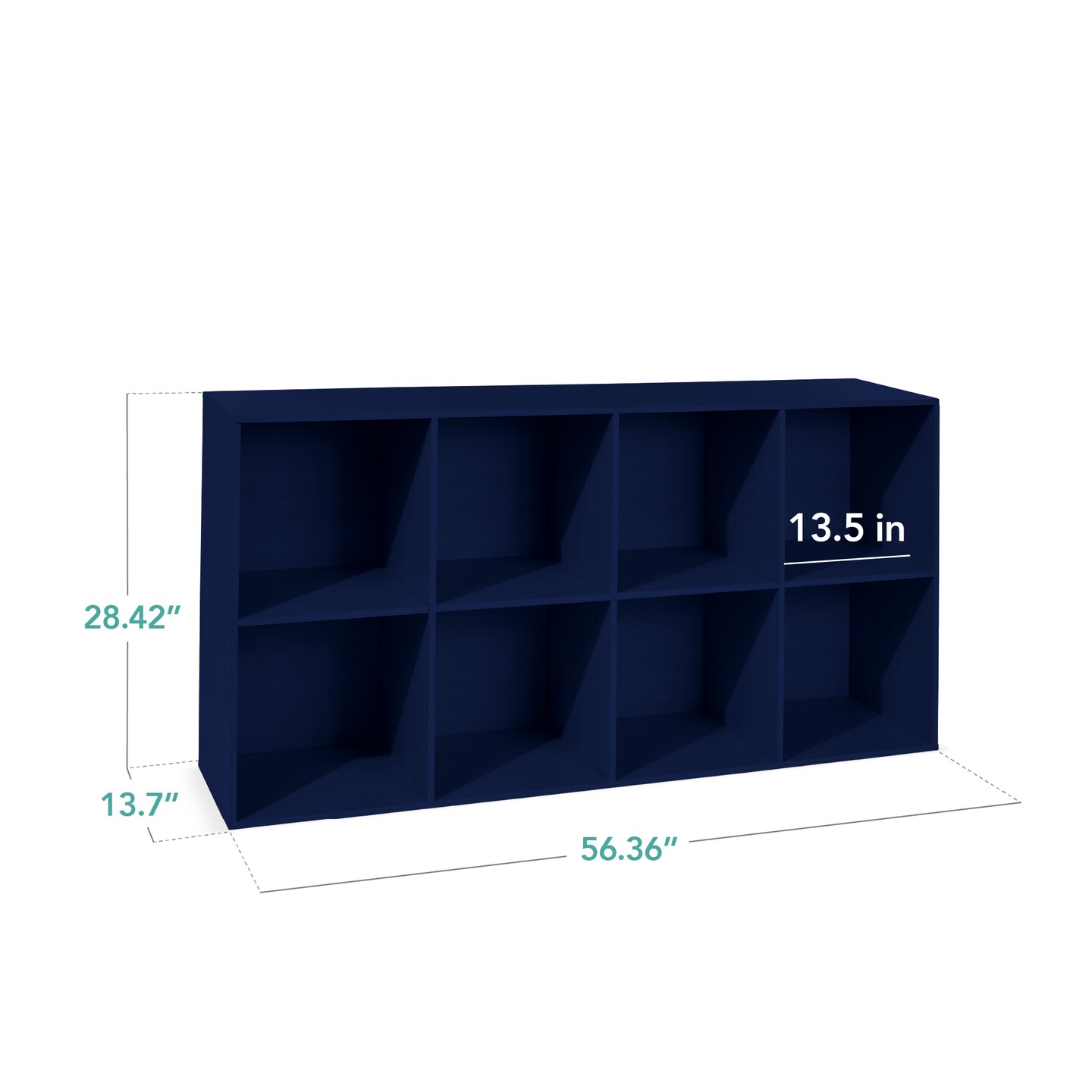 Best Choice Products 8-Cube Bookshelf, 13.5in Display Storage System, Organizer w/ Removable Back Panels