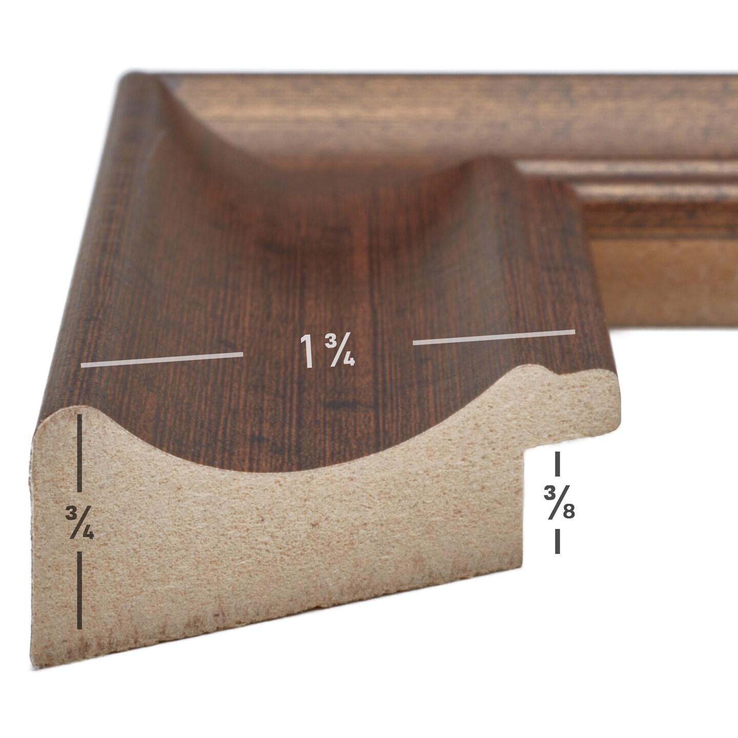 24x36 Picture Frame, Vintage Revival 1.75 Inch MDF Moulding, Wall Display Frame for Art, Posters, or Photos by wallsthatspeak