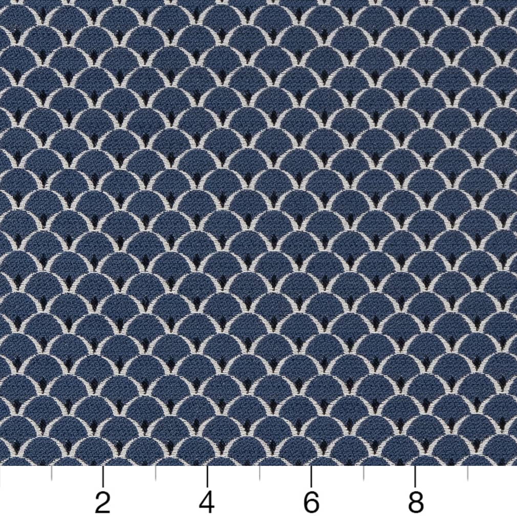 Wedgewood Scales - Blue Small Scale Upholstery Fabric 54 Inches"
