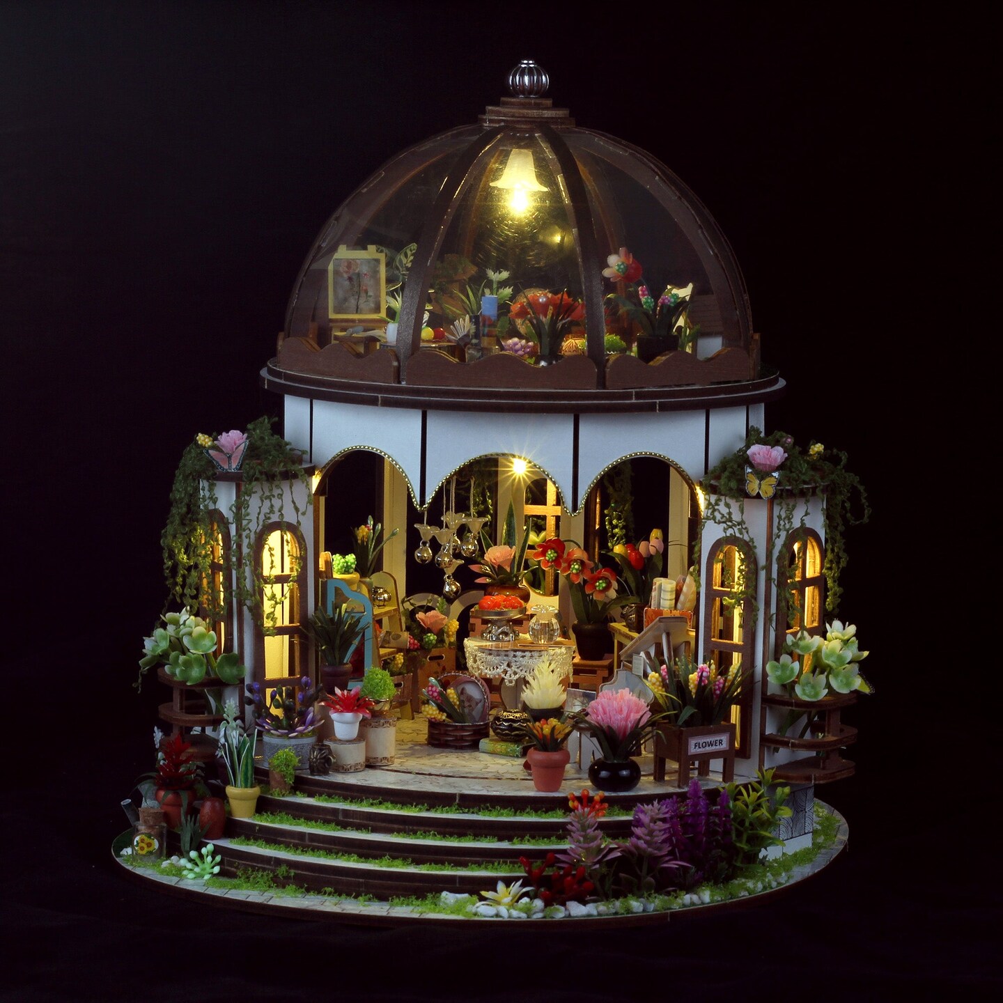 DIY Miniature House Kit - Greenhouse Oasis