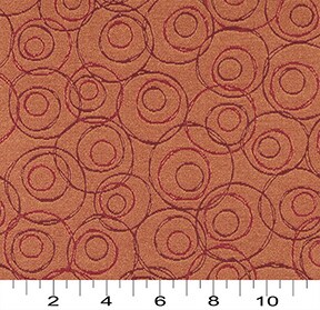 Brandy - Orange & Rust Abstract & Geometric Upholstery Fabric 54 Inches"