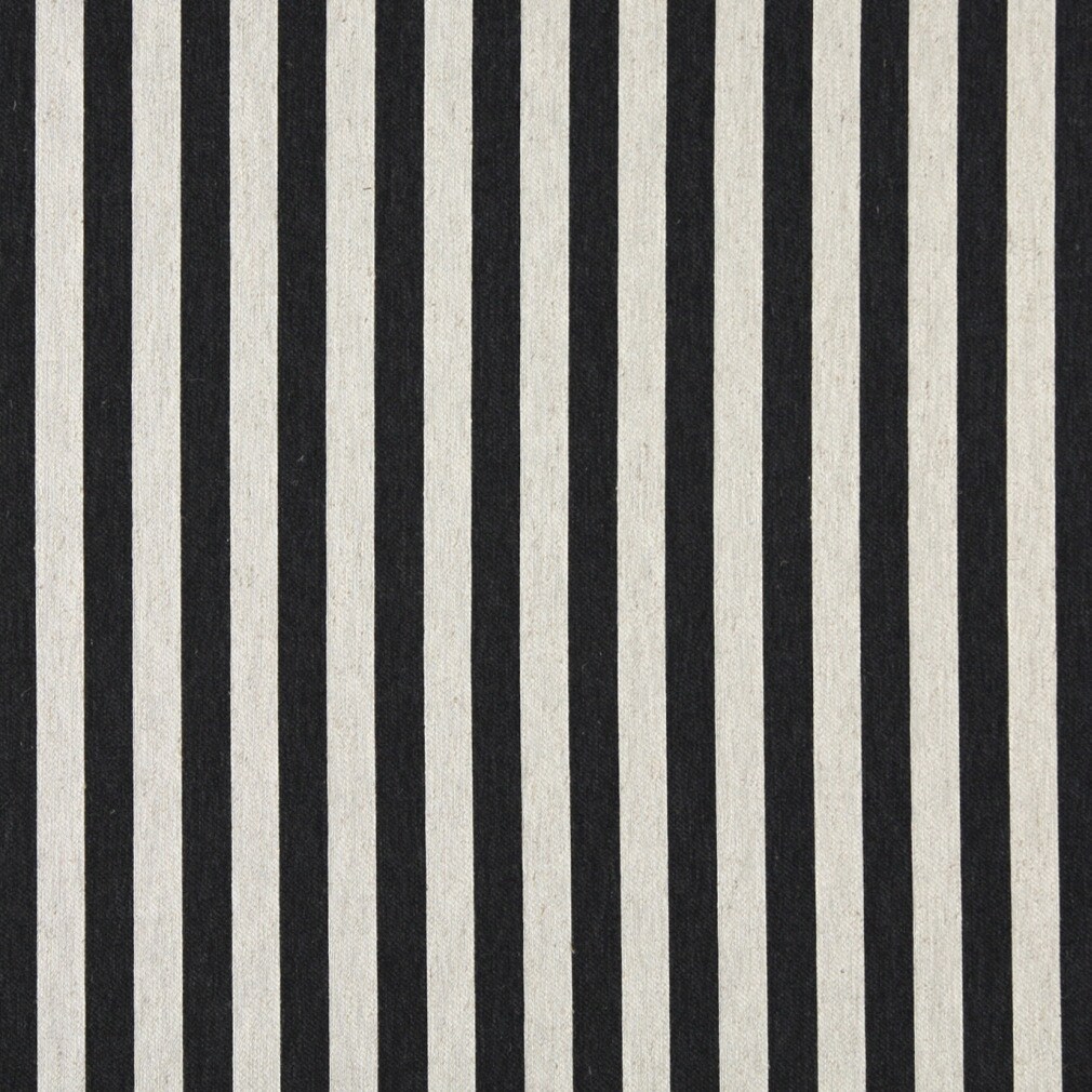 Upholstery Fabric - Black Stripe Upholstery Fabric 54 Inches"