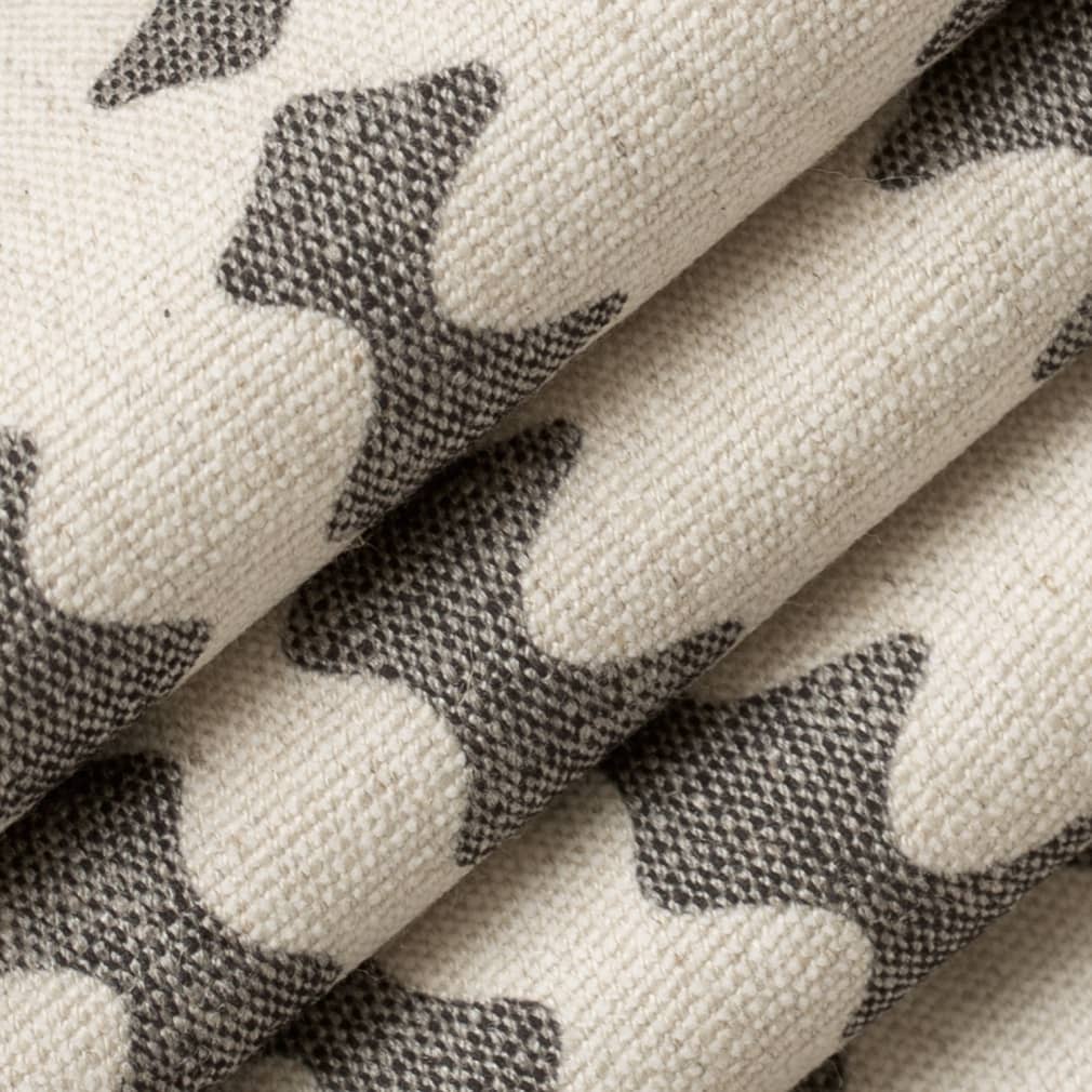 Coal - Black Abstract & Geometric,Global Upholstery Fabric 54 Inches"