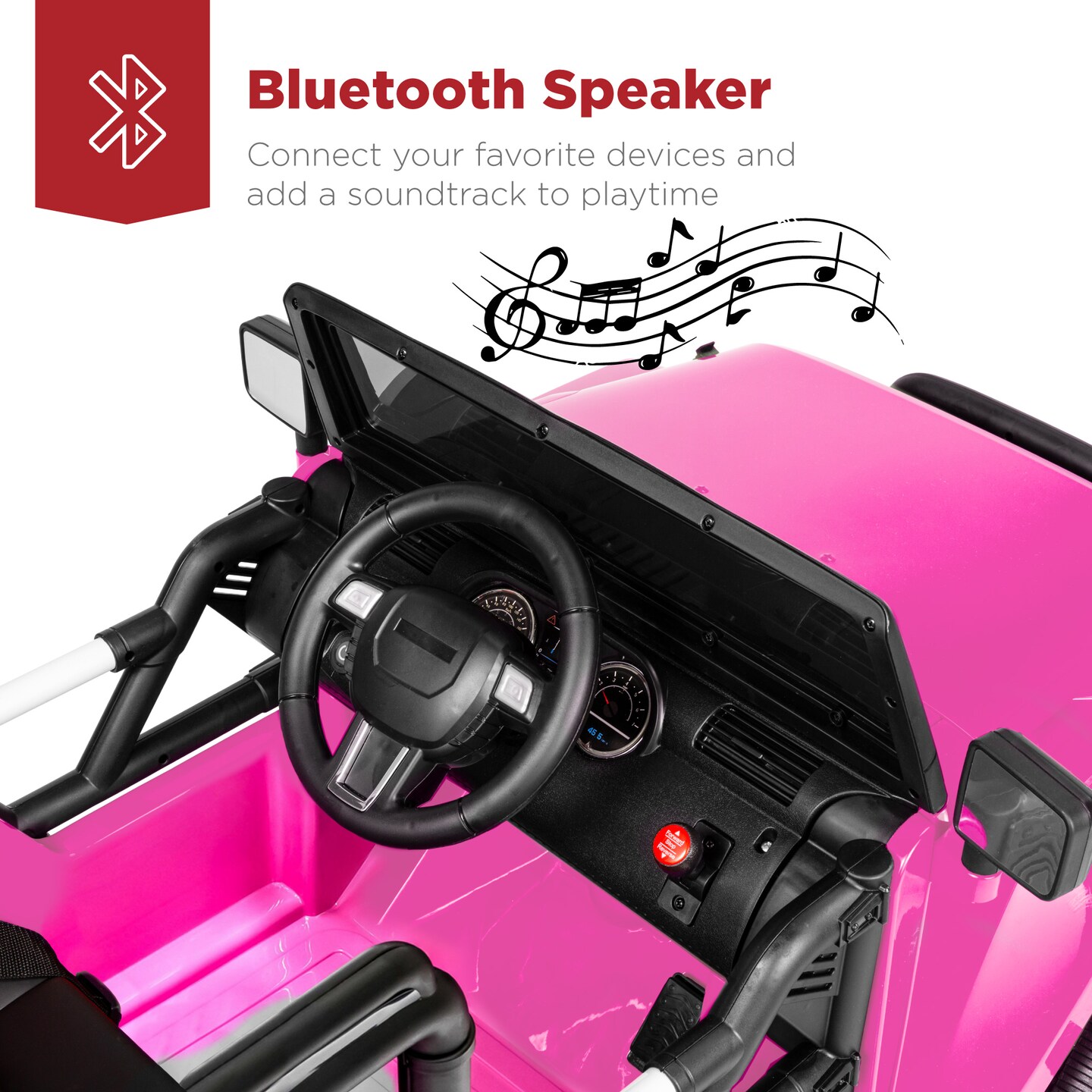 Best Choice Products 12V Kids Ride On Truck Car w/ Remote Control, Spring Suspension, Bluetooth, LED Lights