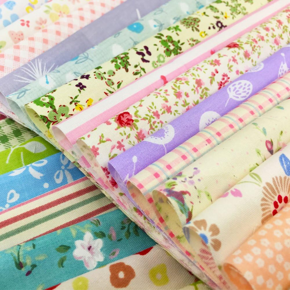 Quilting Fabric Squares 100% Cotton Precut(8 x 8 inches, 60pcs)