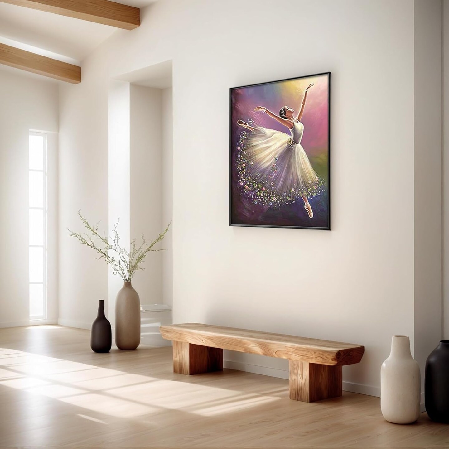 5D DIY Full Drill Ballet Dancer Diamond Art Gift for Adult ,(30x40cm/12x16inches)