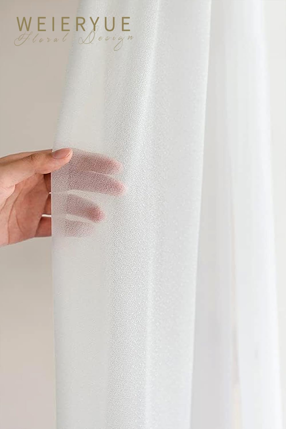 Pack of 3,2Pcs Artificial Flower Arch Decor,1Pcs Sheer Drape for Wedding Ceremony Arbor