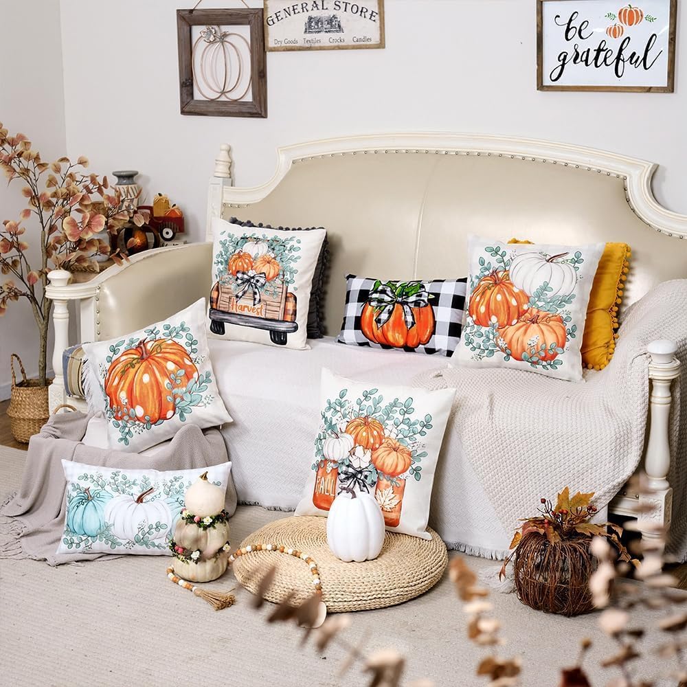 Fall Pillows Decorative Throw Pillow