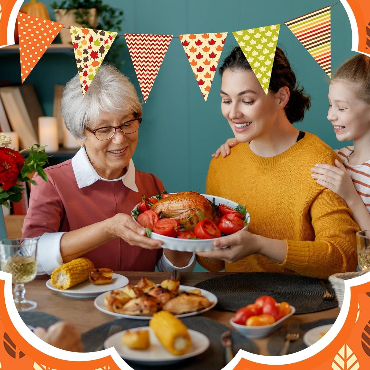 2.6 inch - 40 Pcs Fall Pre-Cut Fabric Thanksgiving Jelly Fabric