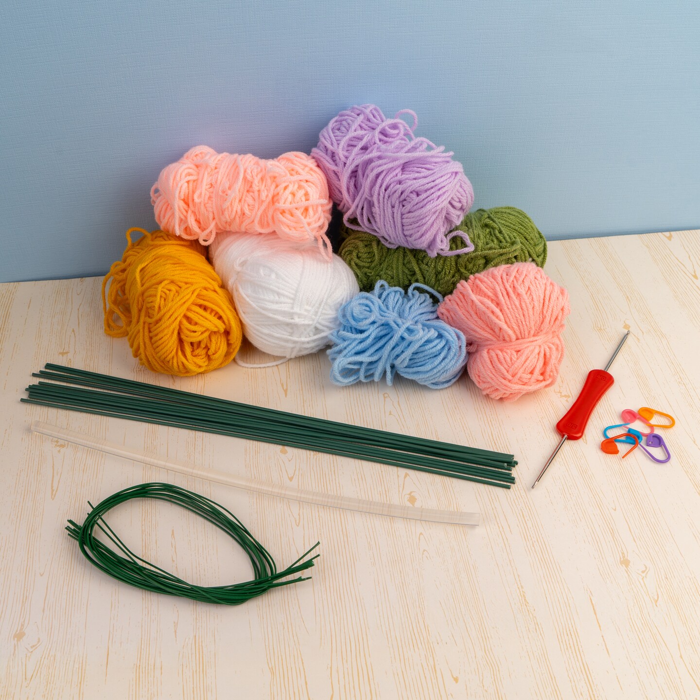 John Bead Floral Crochet DIY Kit for Beginners