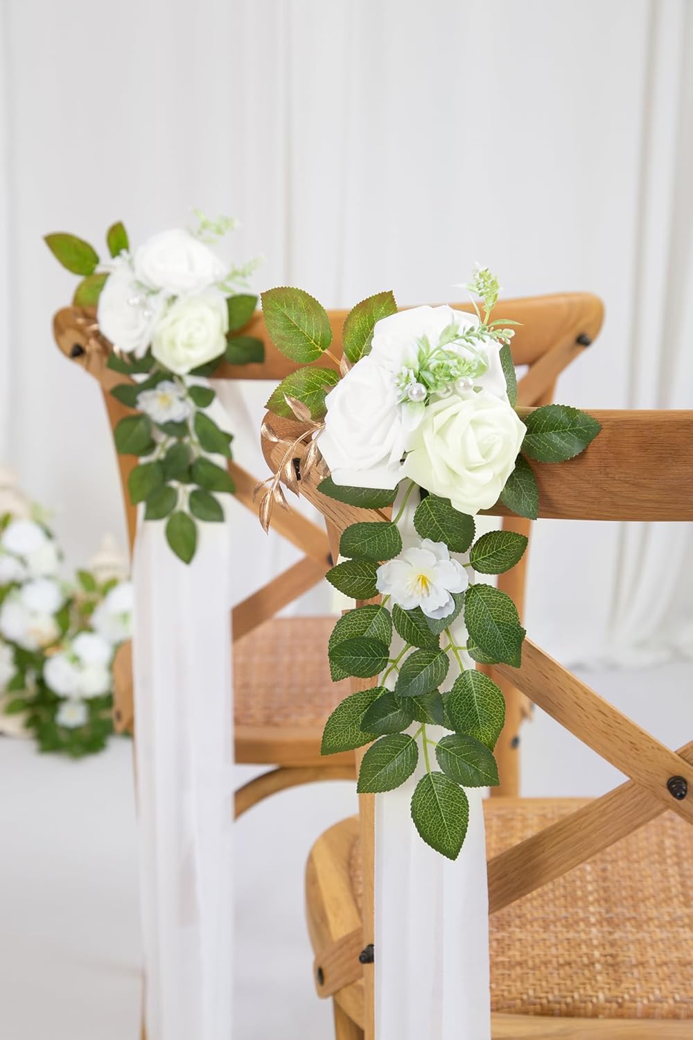 Flowers for Wedding Aisle Decor Church Pew Decorations