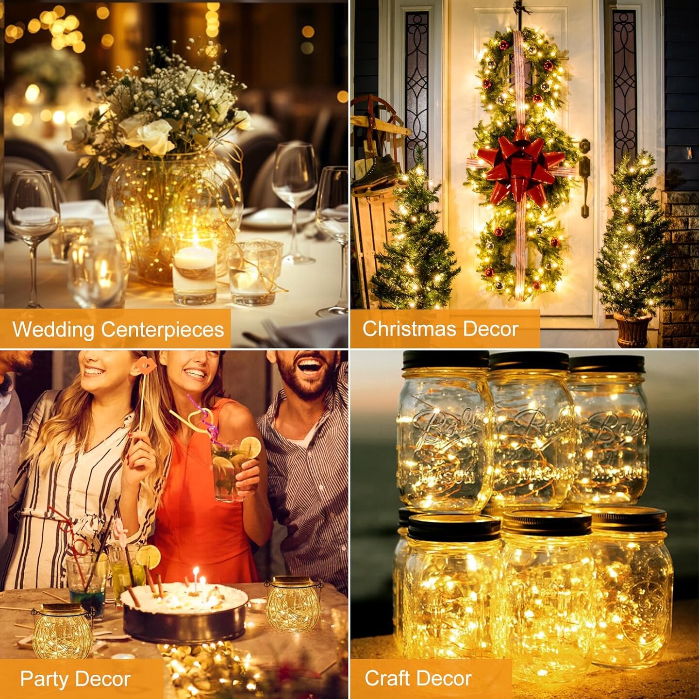 30 Pack 7FT Battery Operated Fairy Lights – 20 LED Mini Twinkle String Lights on Silver Wire, 3 Modes, Waterproof for Christmas, Weddings, Mason Jars, Table Centerpieces (Warm White)