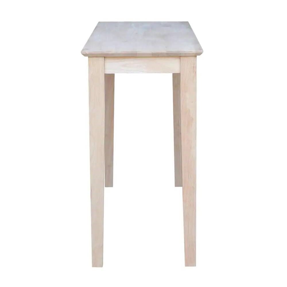 Brown Solid Wood Console Table with Rectangular Shape for Entryway, Hallway or Living Room