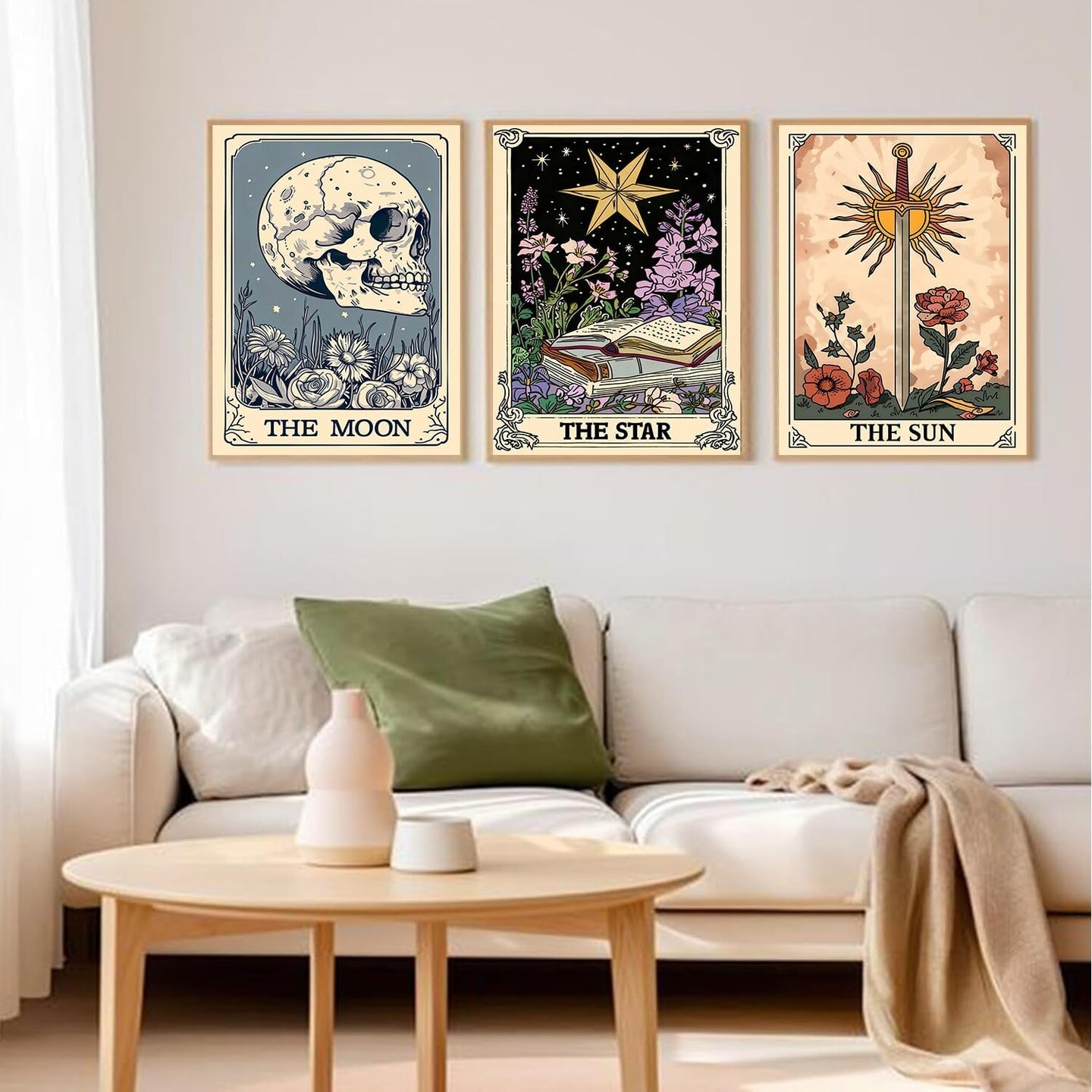 12x16 inch - 3 Pack Tarot Diamond Painting Kits for Adults