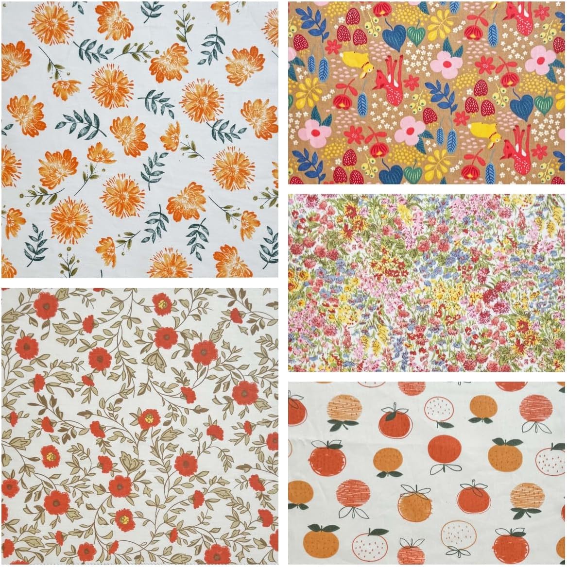 56Pcs Layer Cakes 10 inch Pre-Cut Fabric Squares for Quilting