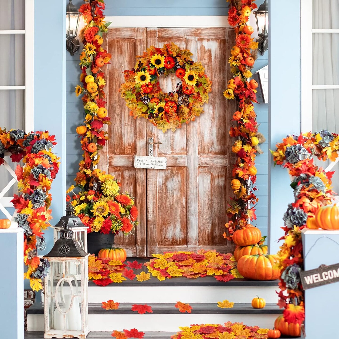 500PCS Artificial Fall Leaves