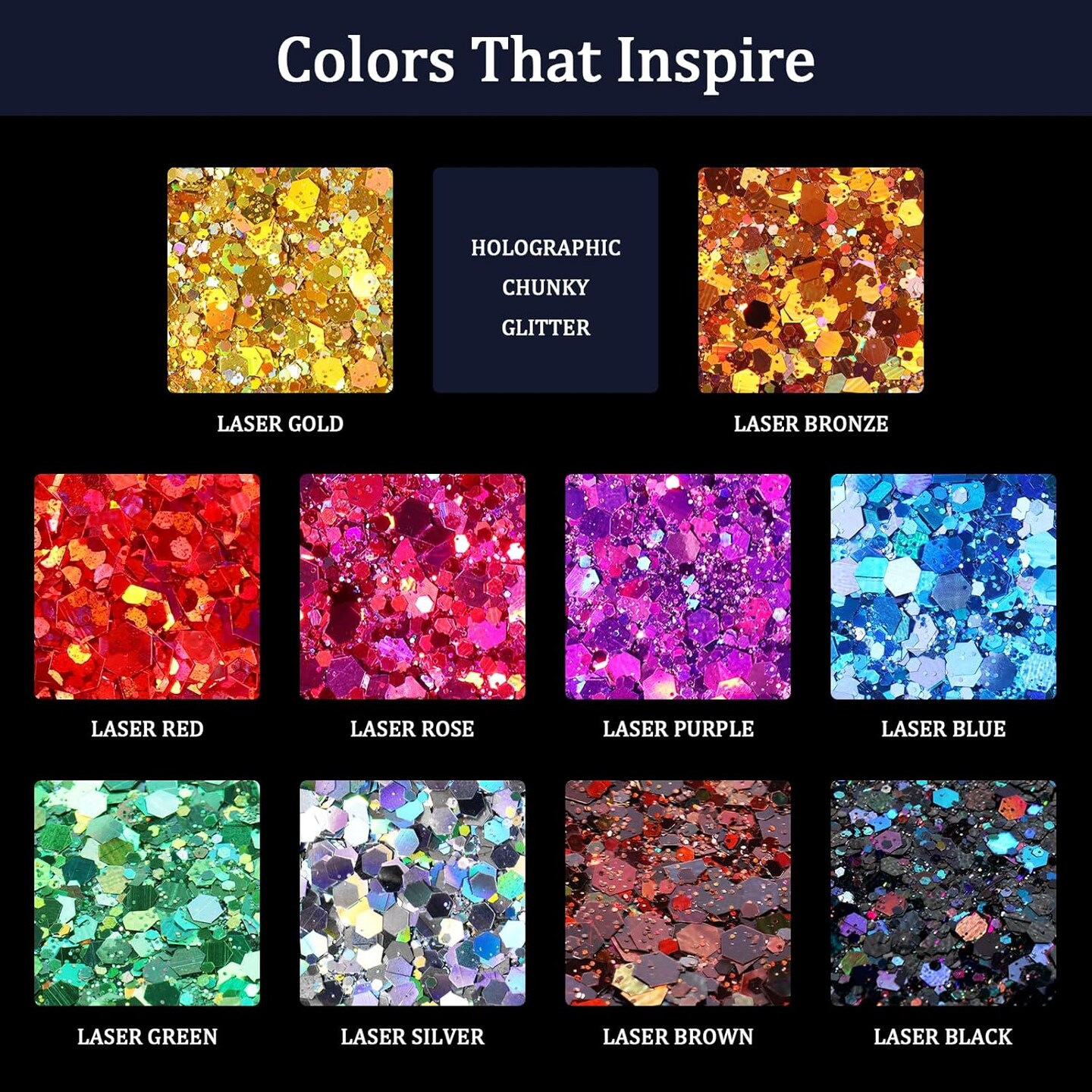 Holographic Glitter for Resin