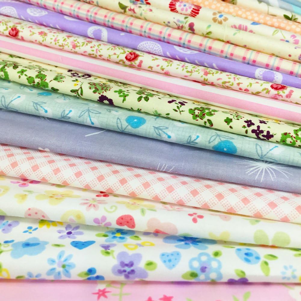 Quilting Fabric Squares 100% Cotton Precut(8 x 8 inches, 60pcs)
