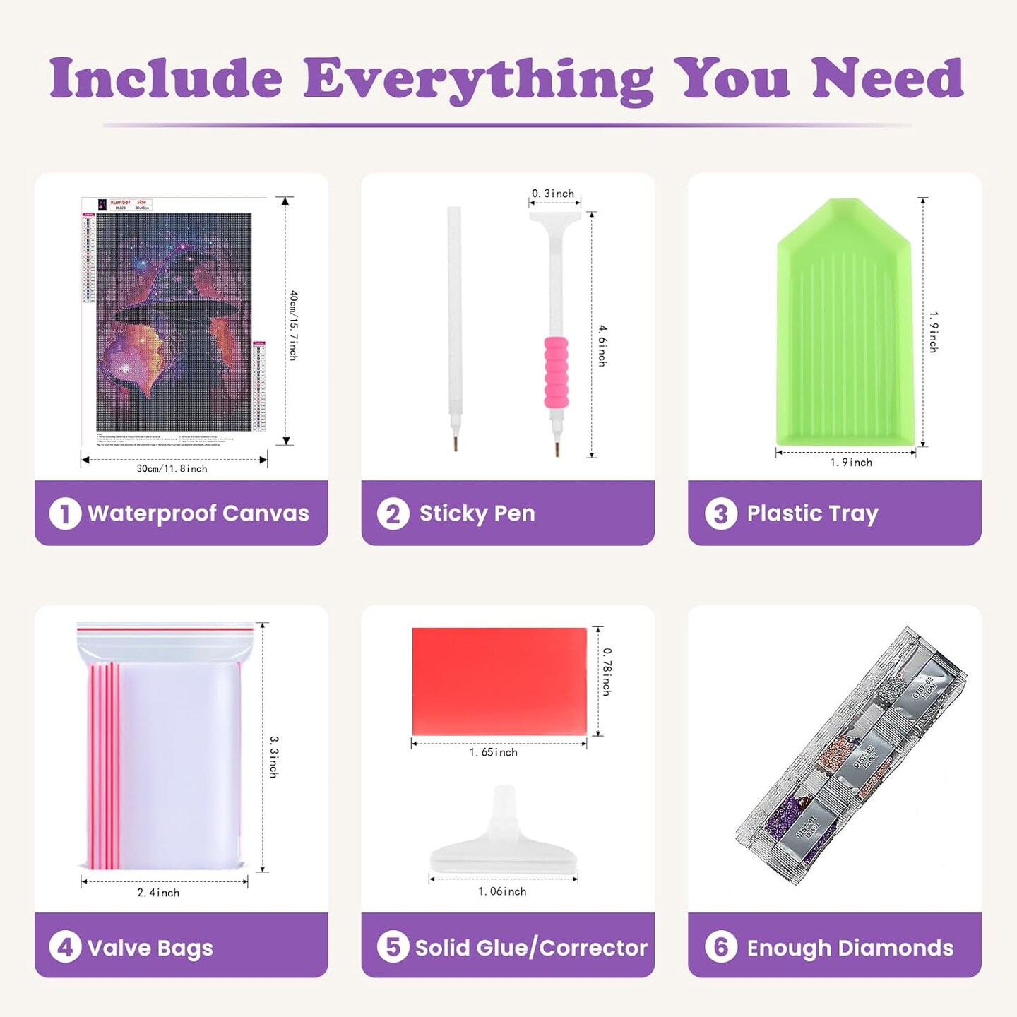 12x12inch - DIY 5D Halloween Diamond Painting Kits for Beginners(4 Pack)