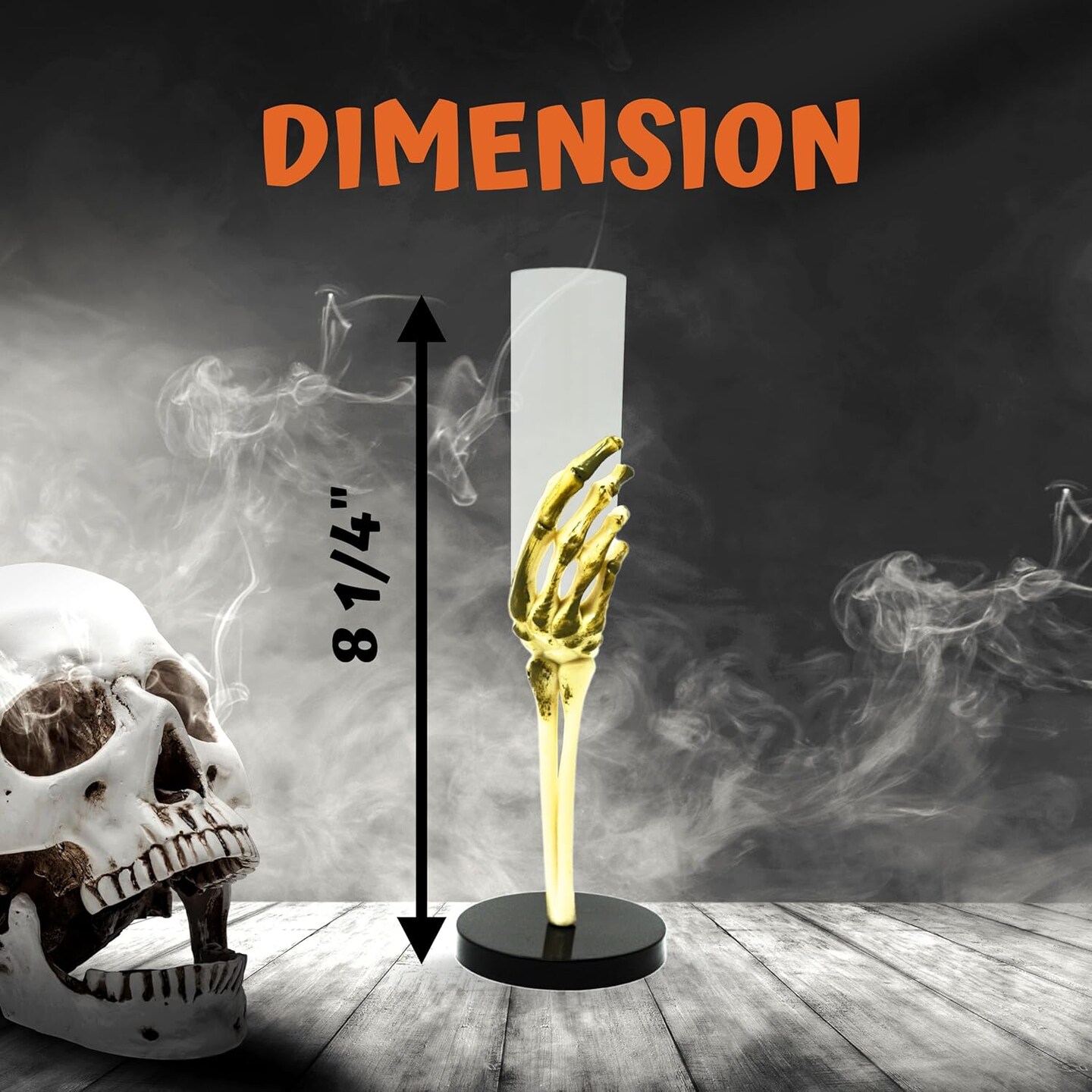 4E&#x27;s Novelty Skeleton Hand Flutes 12 Pack, 2.7oz Clear Plastic Halloween Goblets, BPA-Free Skeleton Cocktail Cups, Wine &#x26; Shot Glasses for Halloween Parties, Pirate Parties, Spooky Drinkware &#x26; Party Supplies