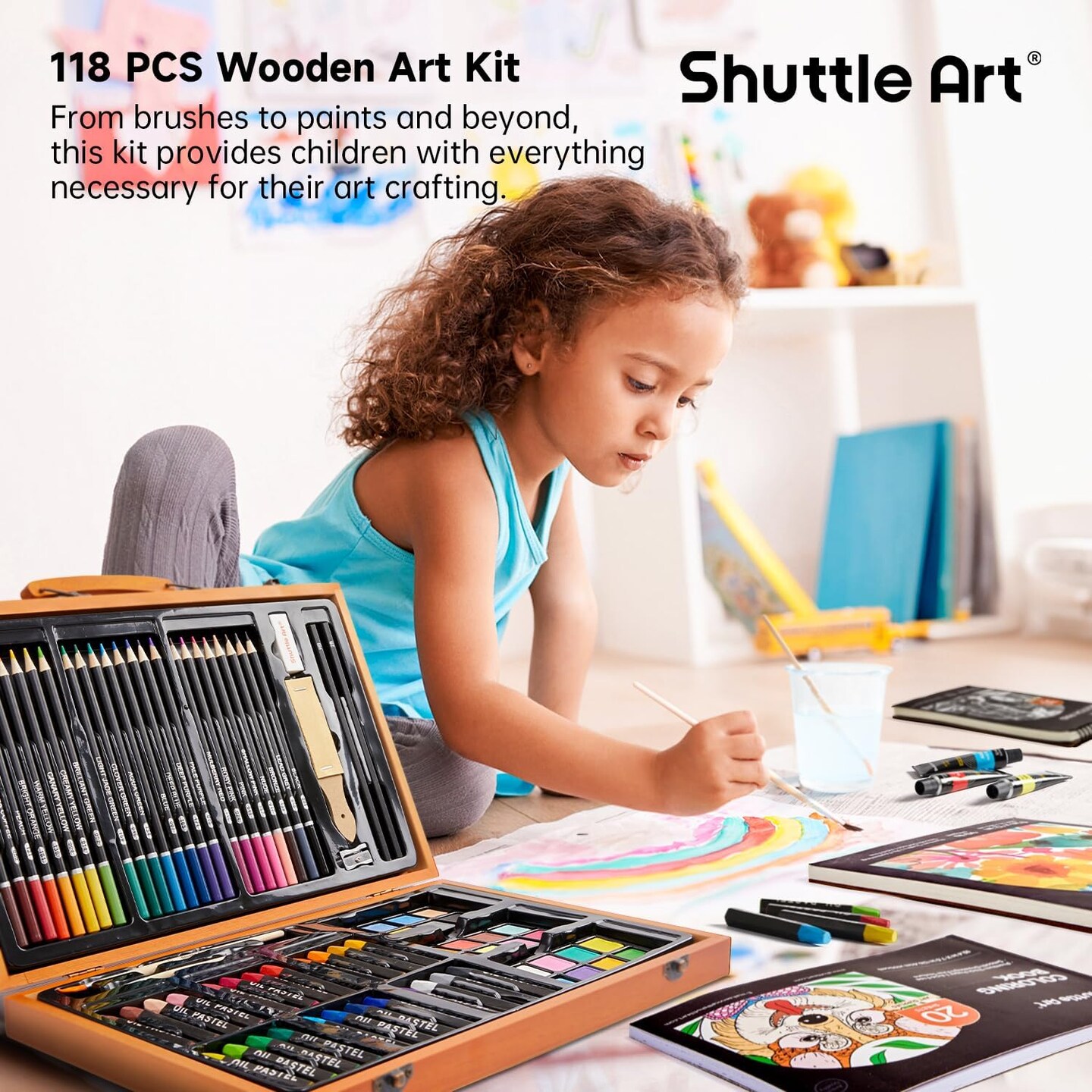 118 Piece Deluxe Art Set for Kids Adults