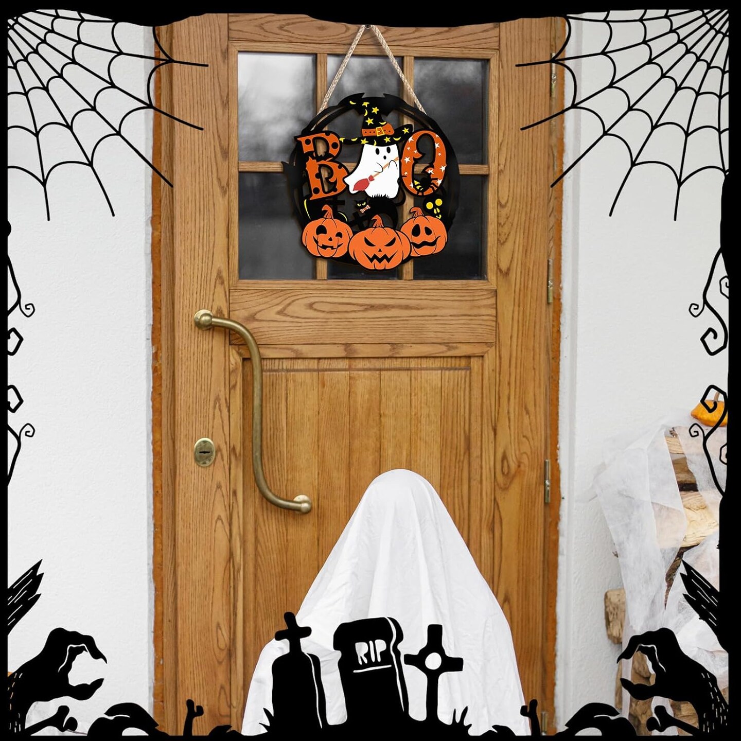 Halloween Decor Front Door Outdoor Decorations