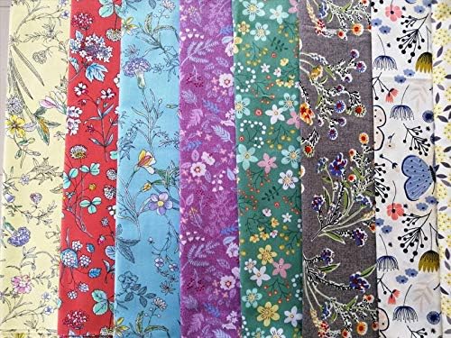 50pcs 10 x 10 inches Cotton Precut Fabric Bundle Squares for Quilting Sewing
