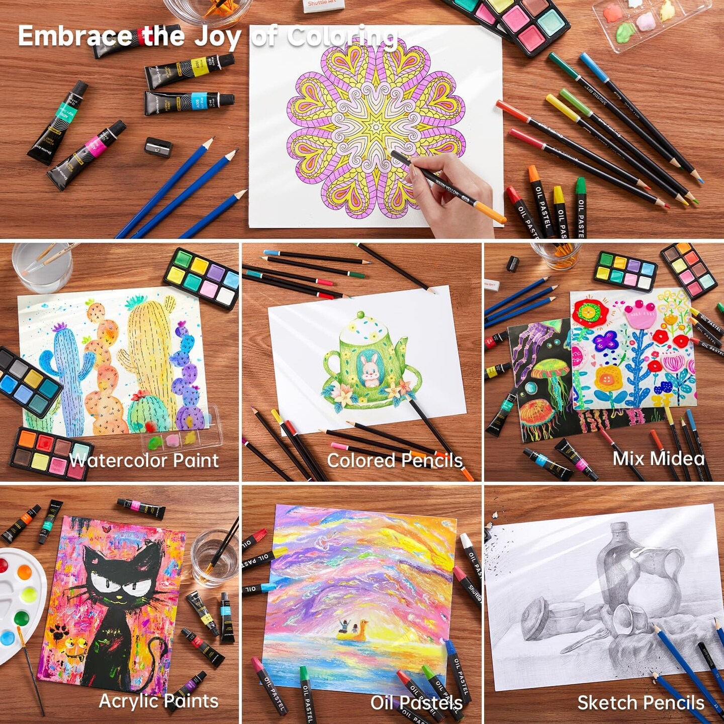 118 Piece Deluxe Art Set for Kids Adults