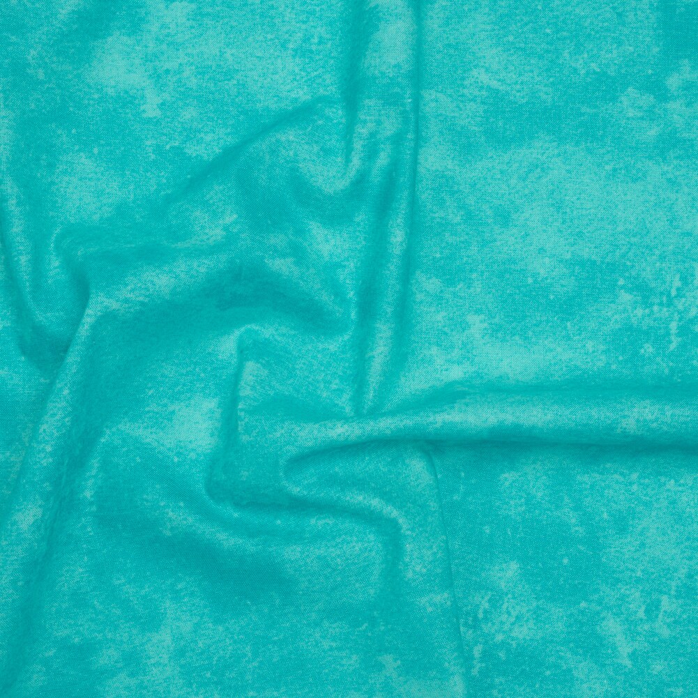 1 Yard Tiffany Blue Quilting Cotton Fabric Printed Fresco Texture , 44" Wide