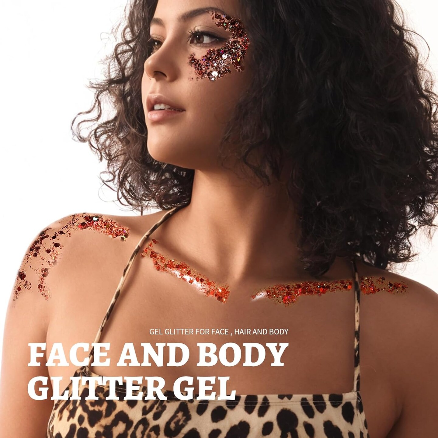 24 Colors Body &#x26; Hair Glitter Gel - Face, Body