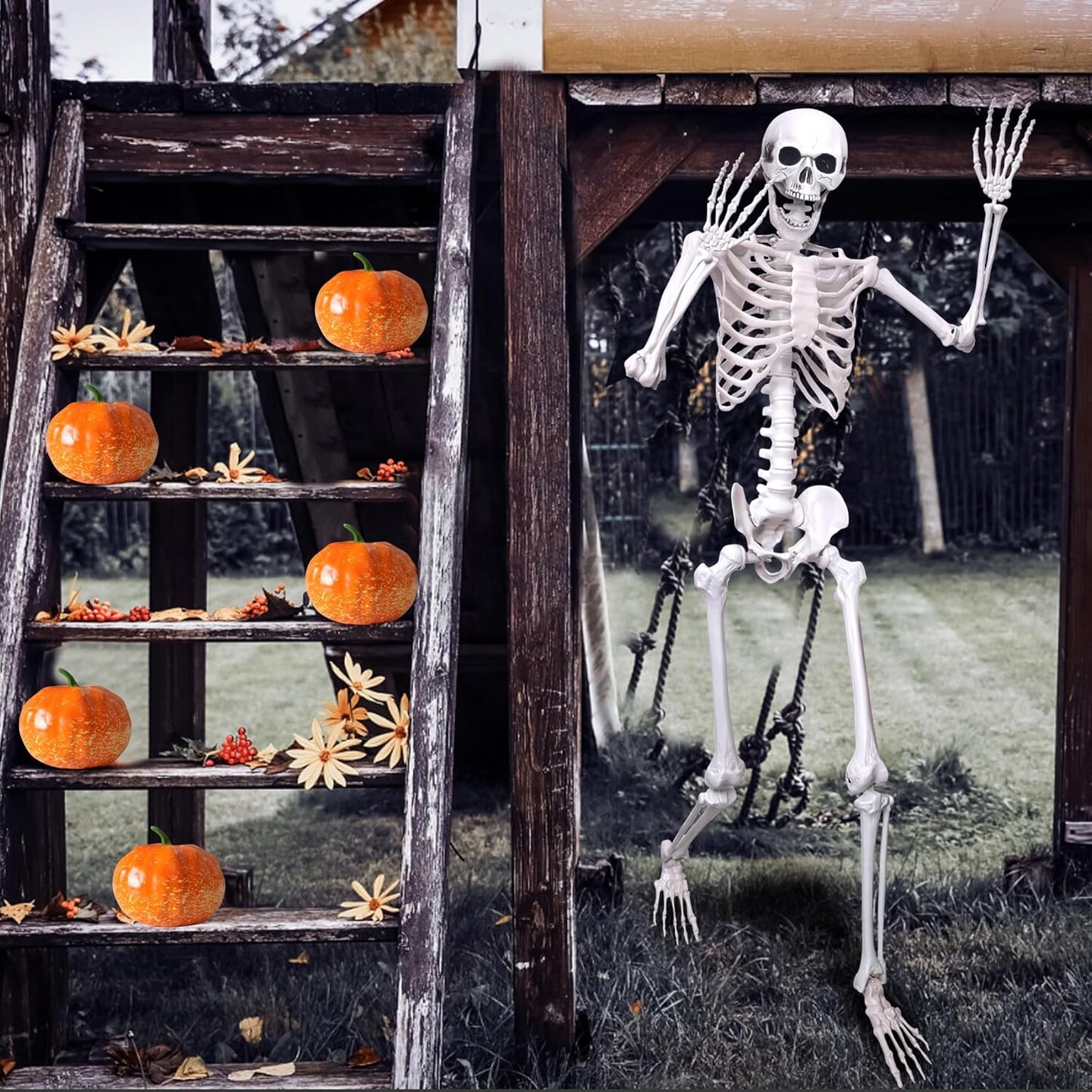 Skeleton Full Body Human Skeleton for Halloween Decorations