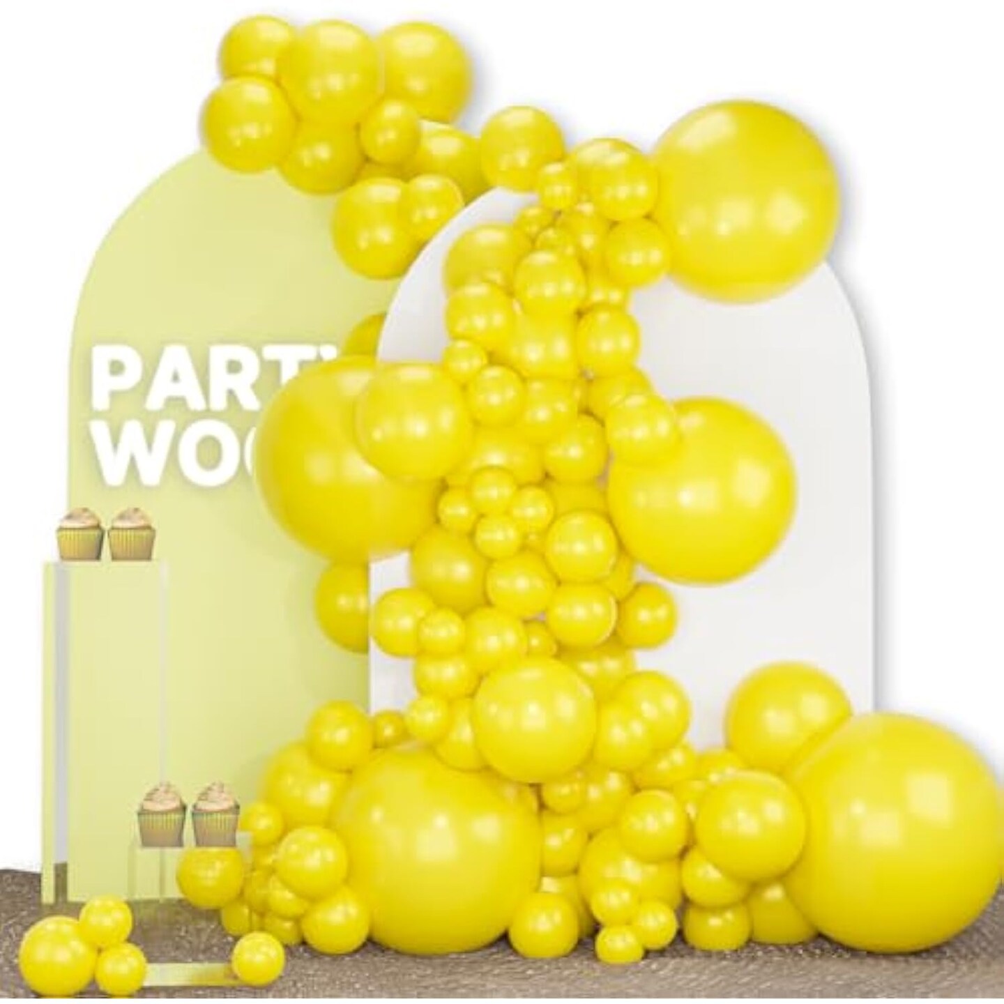 PartyWoo Balloons 142 pcs Balloons Different Sizes Pack of 18 12 10 5 Balloon arch Balloon Garland for Birthday Baby Shower Party Decorations