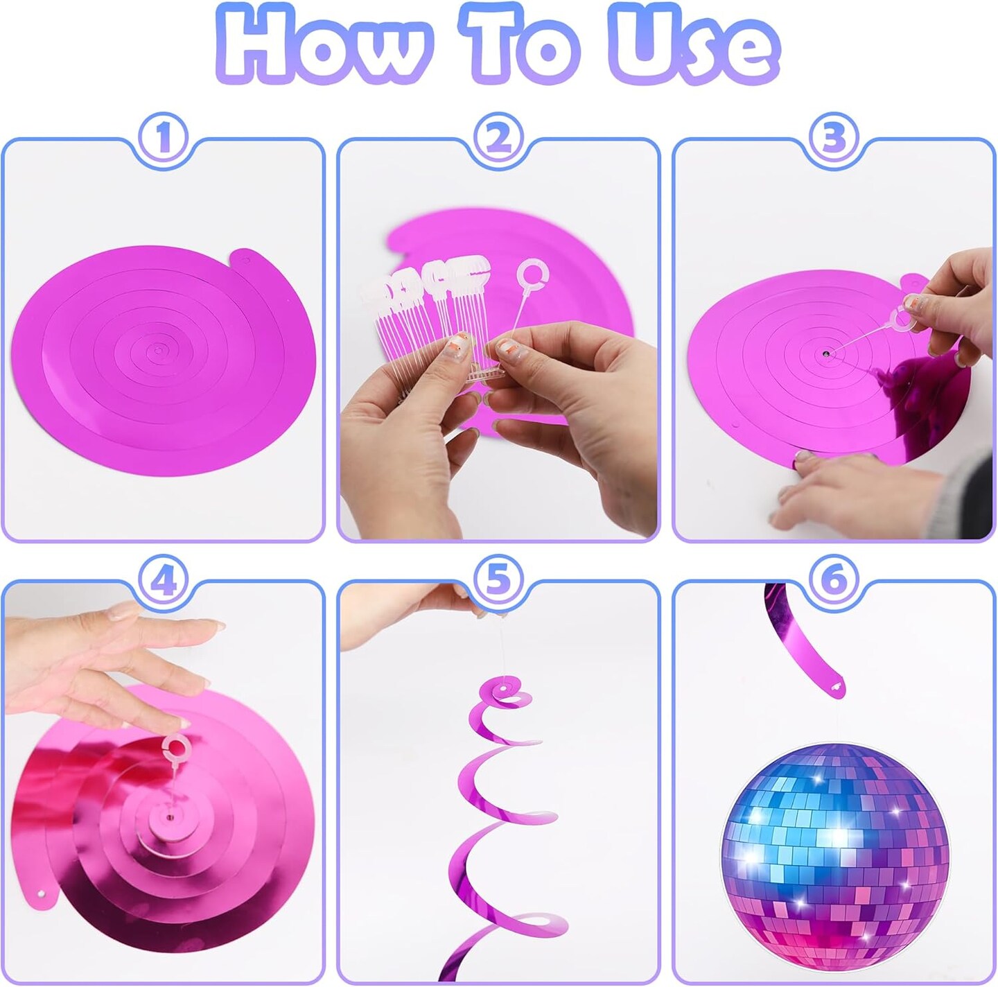 39PCS Disco Ball Party Decorations