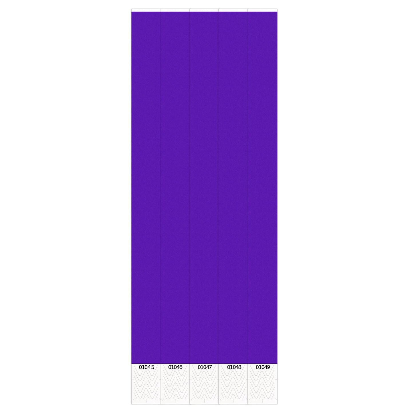 600 Pack Beistle Solid Color Purple Party Wristbands