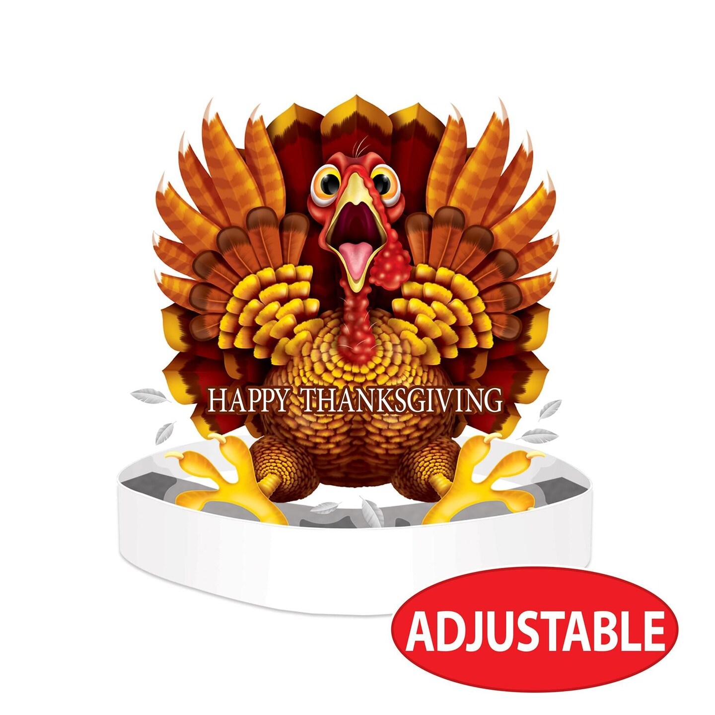 12 Pack Beistle Thanksgiving Wild Turkey Headband