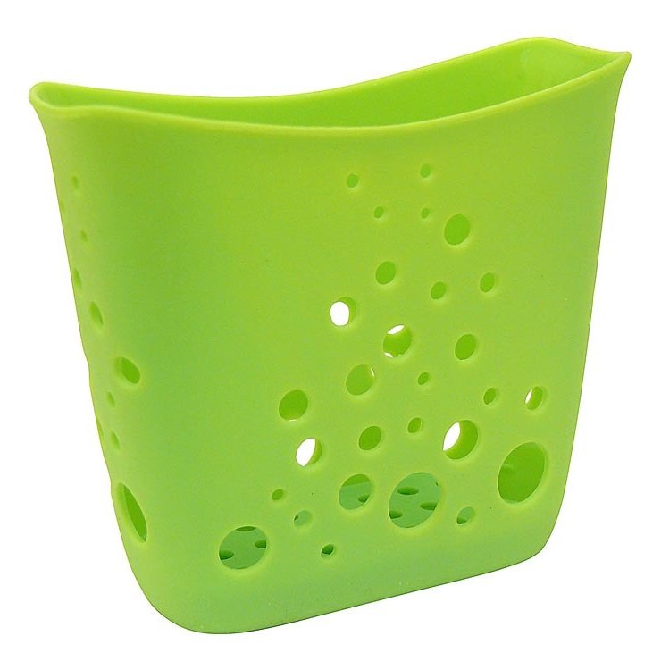 Hutzler Sponge Station Sink Caddy - Kitchen Sink Sponge Holder with Suction Cup