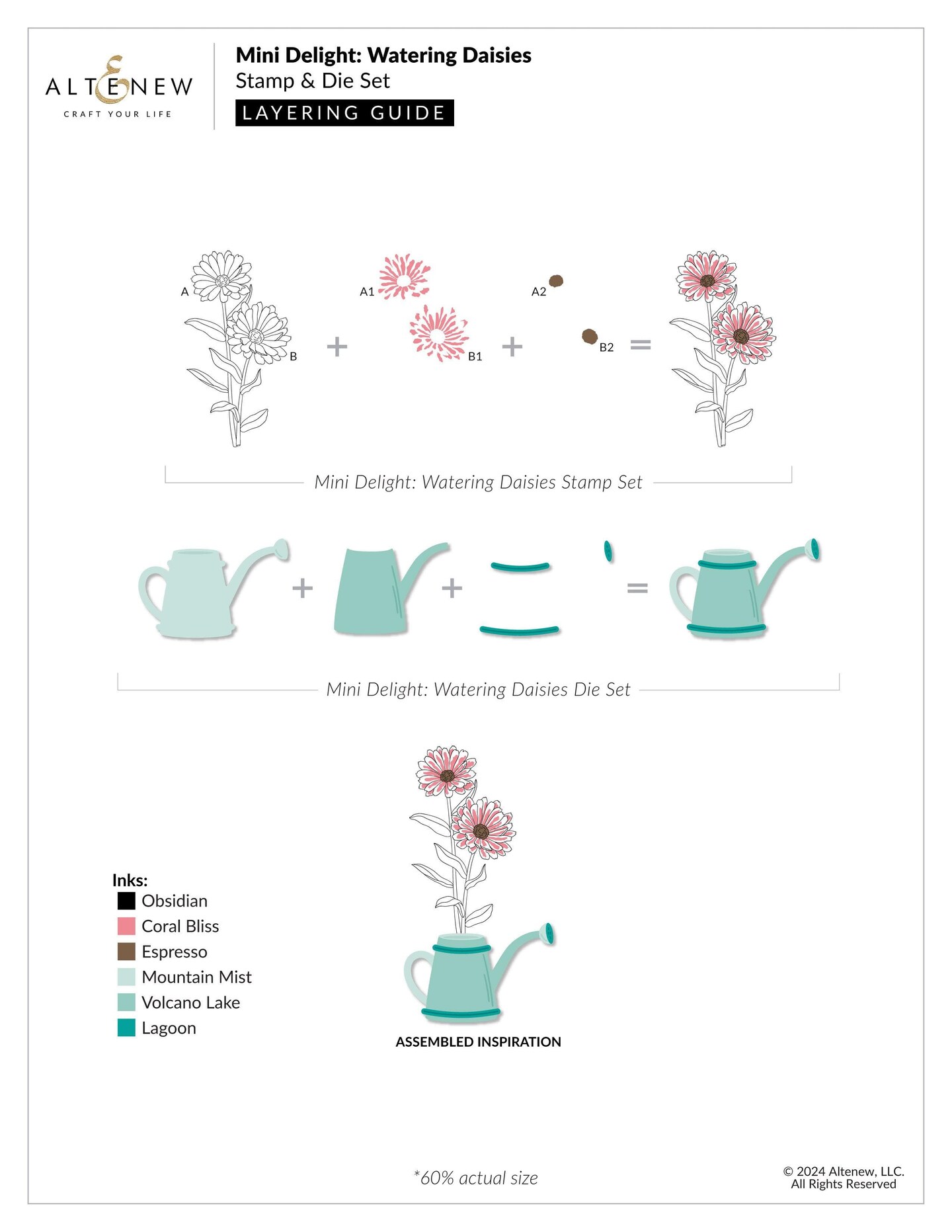 Mini Delight: Watering Daisies Stamp &#x26; Die Set
